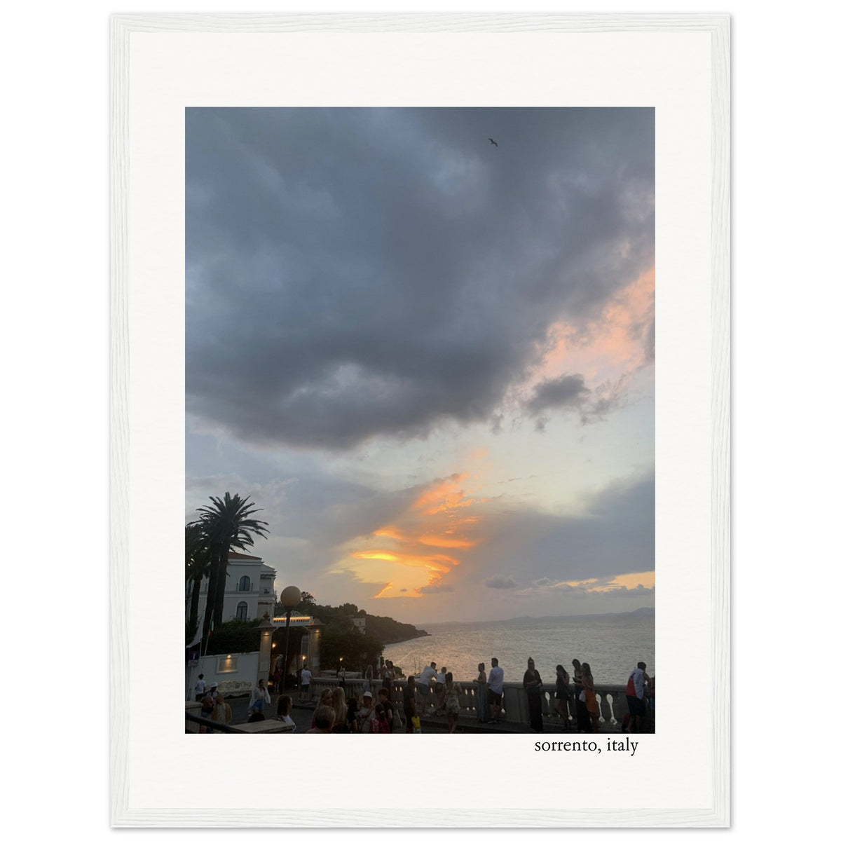 Sunset in Sorrento, Italy Framed Print