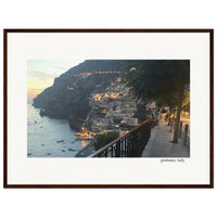 Positano with a Glow Framed Print