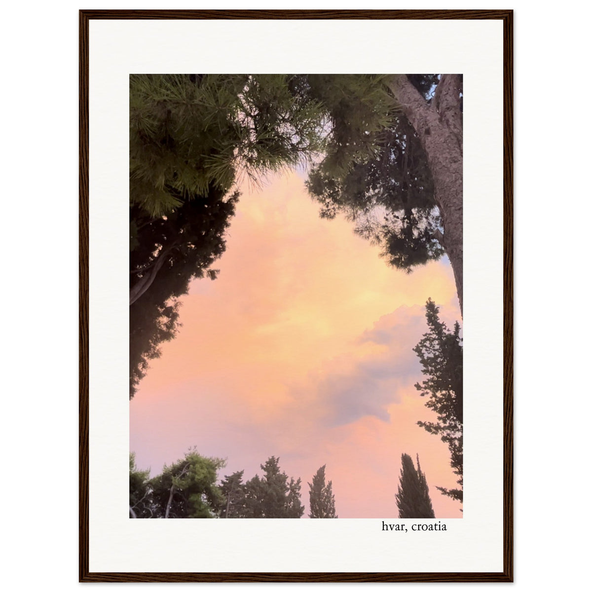 Pink Sunset Framed Print