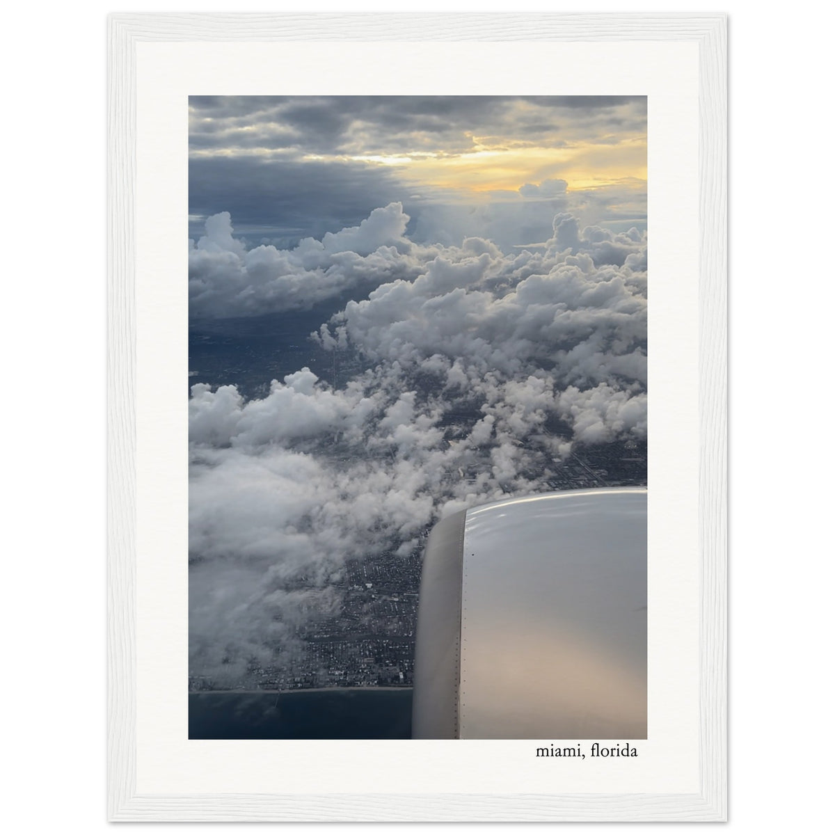 Miami From the Sky Framed Print