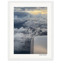 Miami From the Sky Framed Print