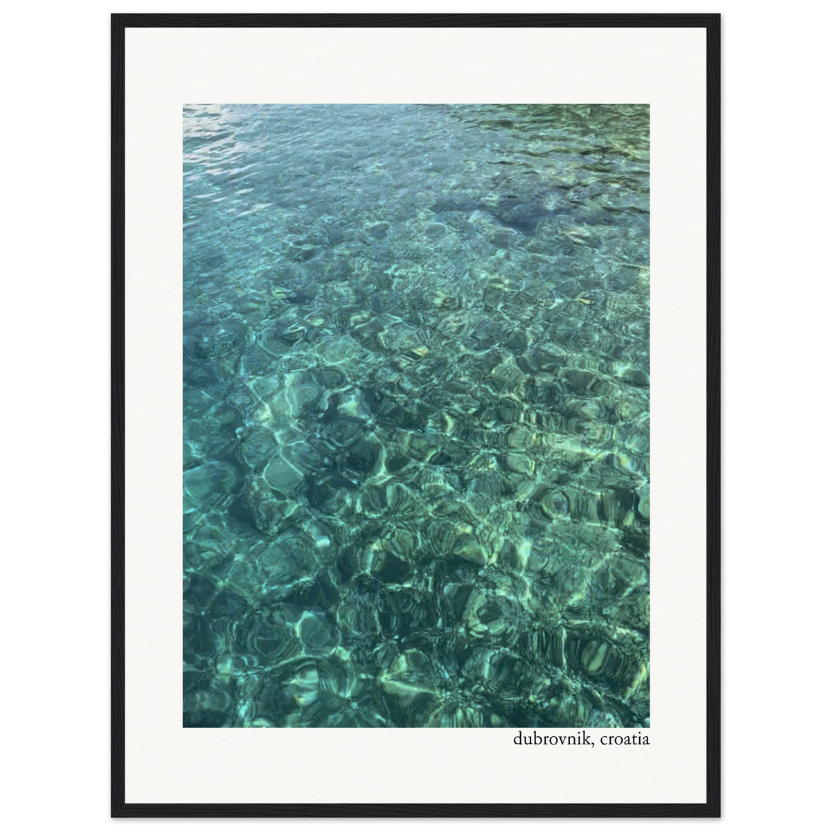 Emerald Water of Croatia Framed Print