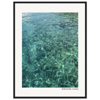 Emerald Water of Croatia Framed Print