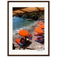 Italian Beach Club Framed Print