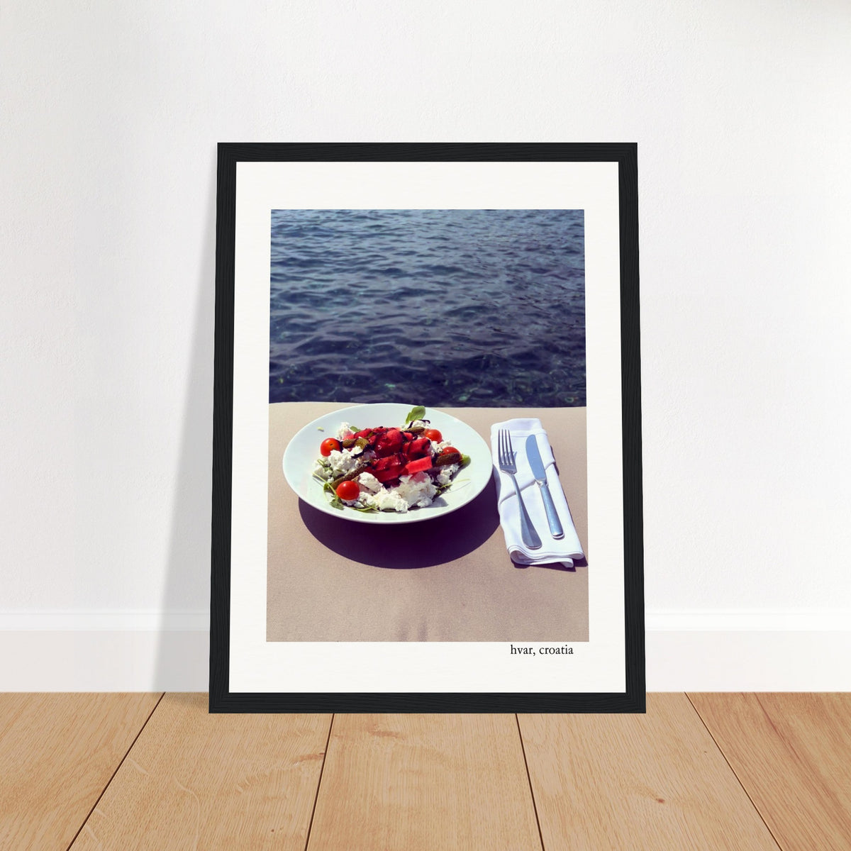 Salad on the Adriatic Framed Print