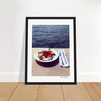 Salad on the Adriatic Framed Print