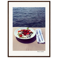 Salad on the Adriatic Framed Print