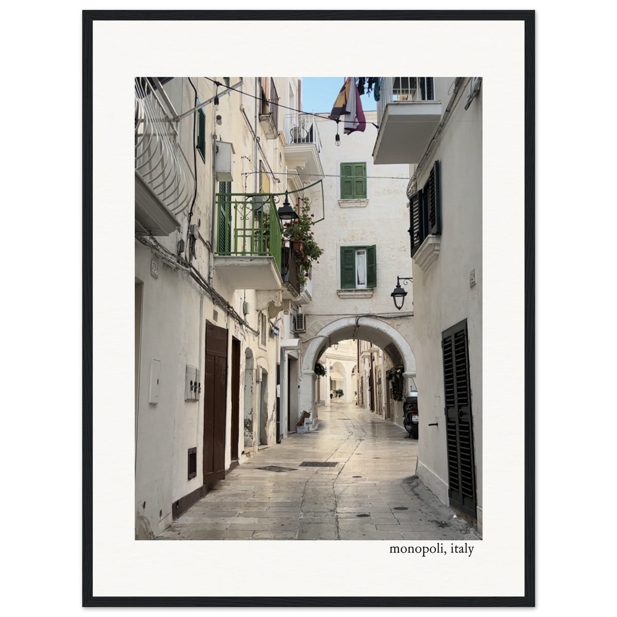 Walk in Monopoli Framed Print