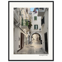 Walk in Monopoli Framed Print