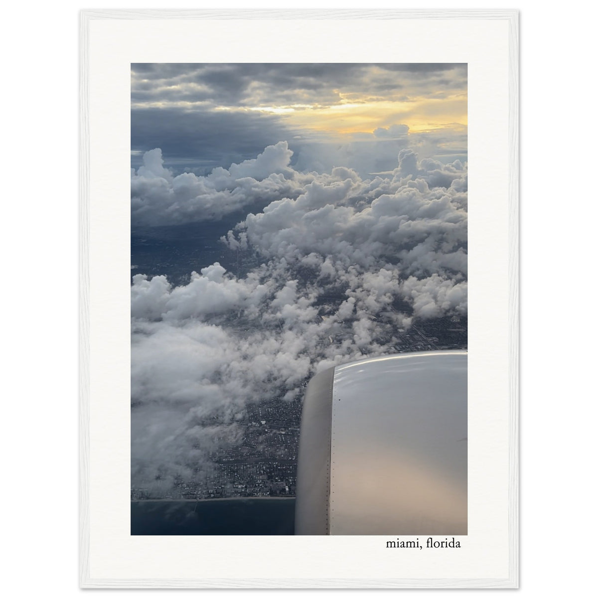 Miami From the Sky Framed Print