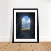 Arched Surprise in Sorrento Framed Print