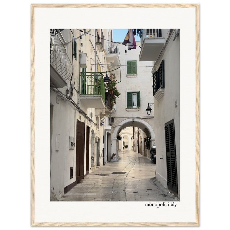 Walk in Monopoli Framed Print