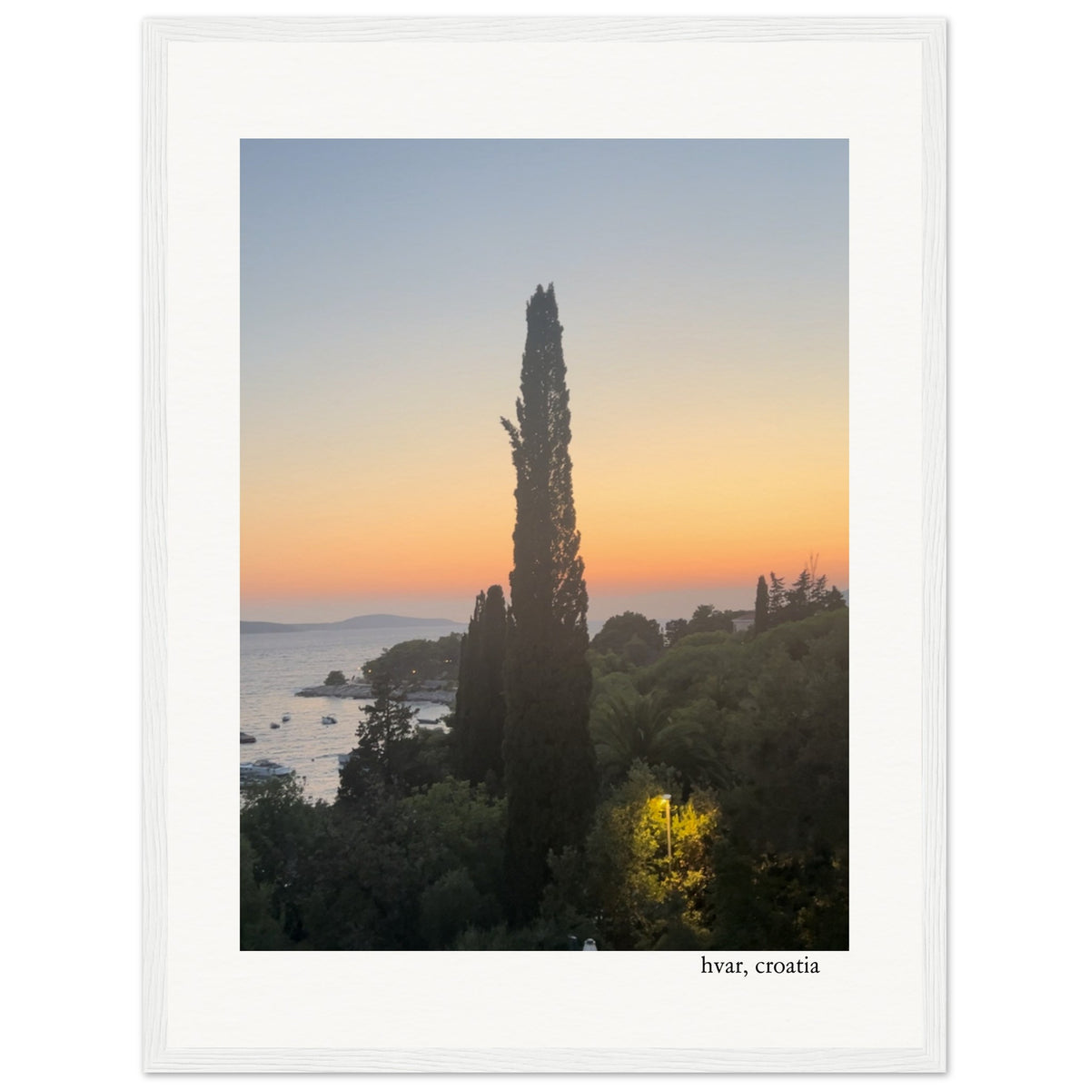 Sunset on the Adriatic Framed Print