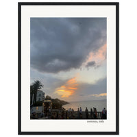 Sunset in Sorrento, Italy Framed Print