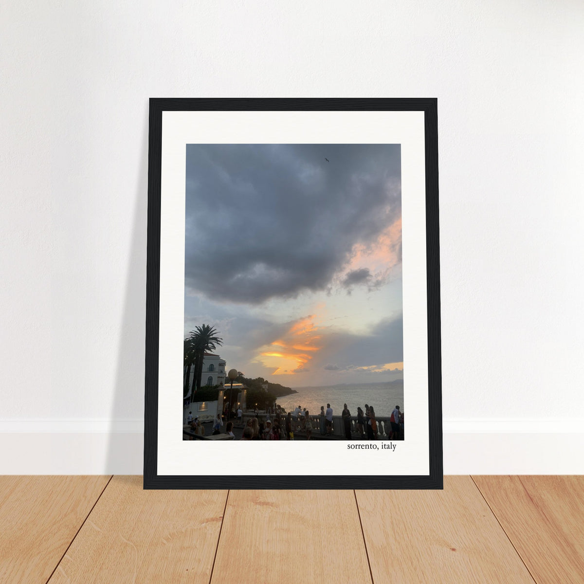 Sunset in Sorrento, Italy Framed Print