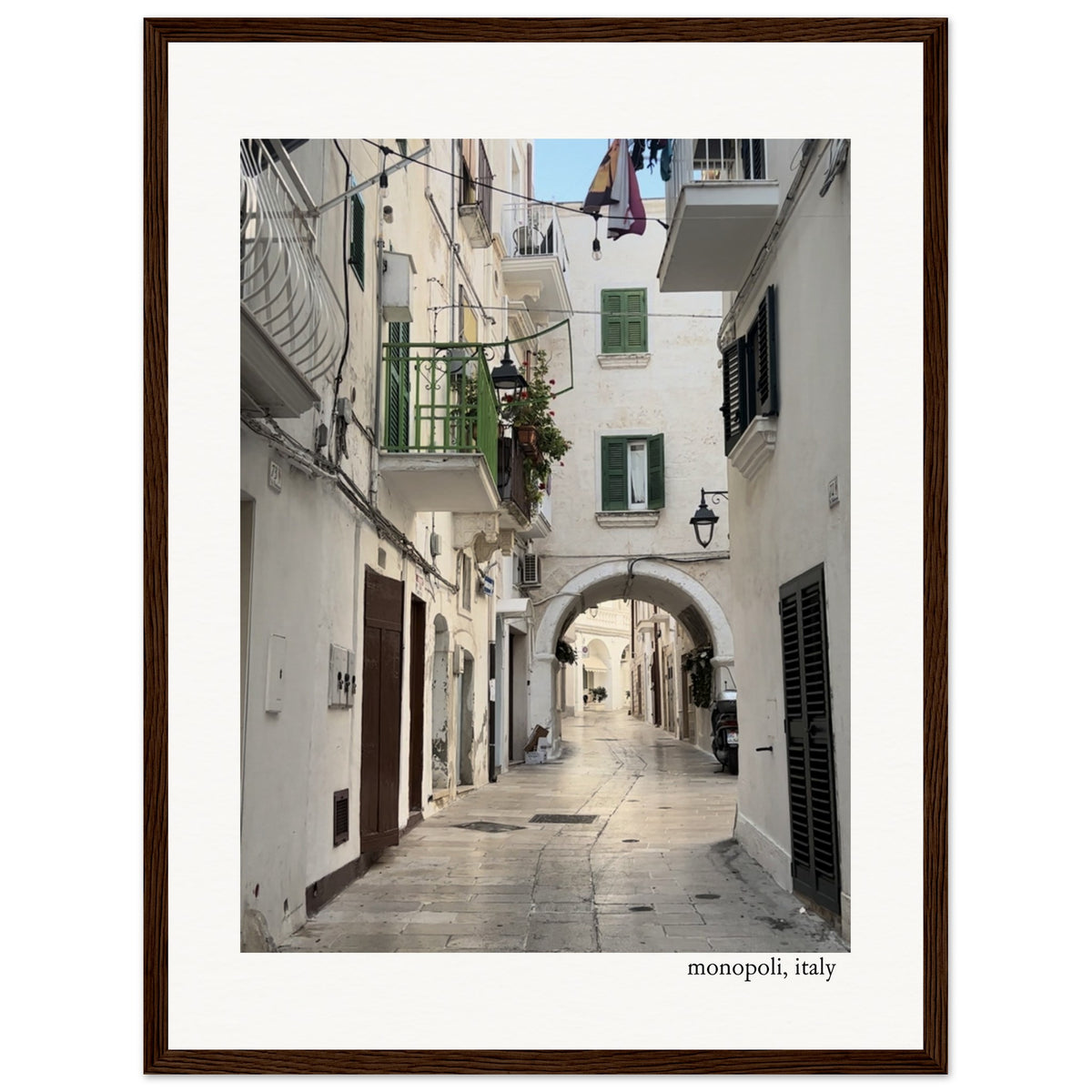 Walk in Monopoli Framed Print