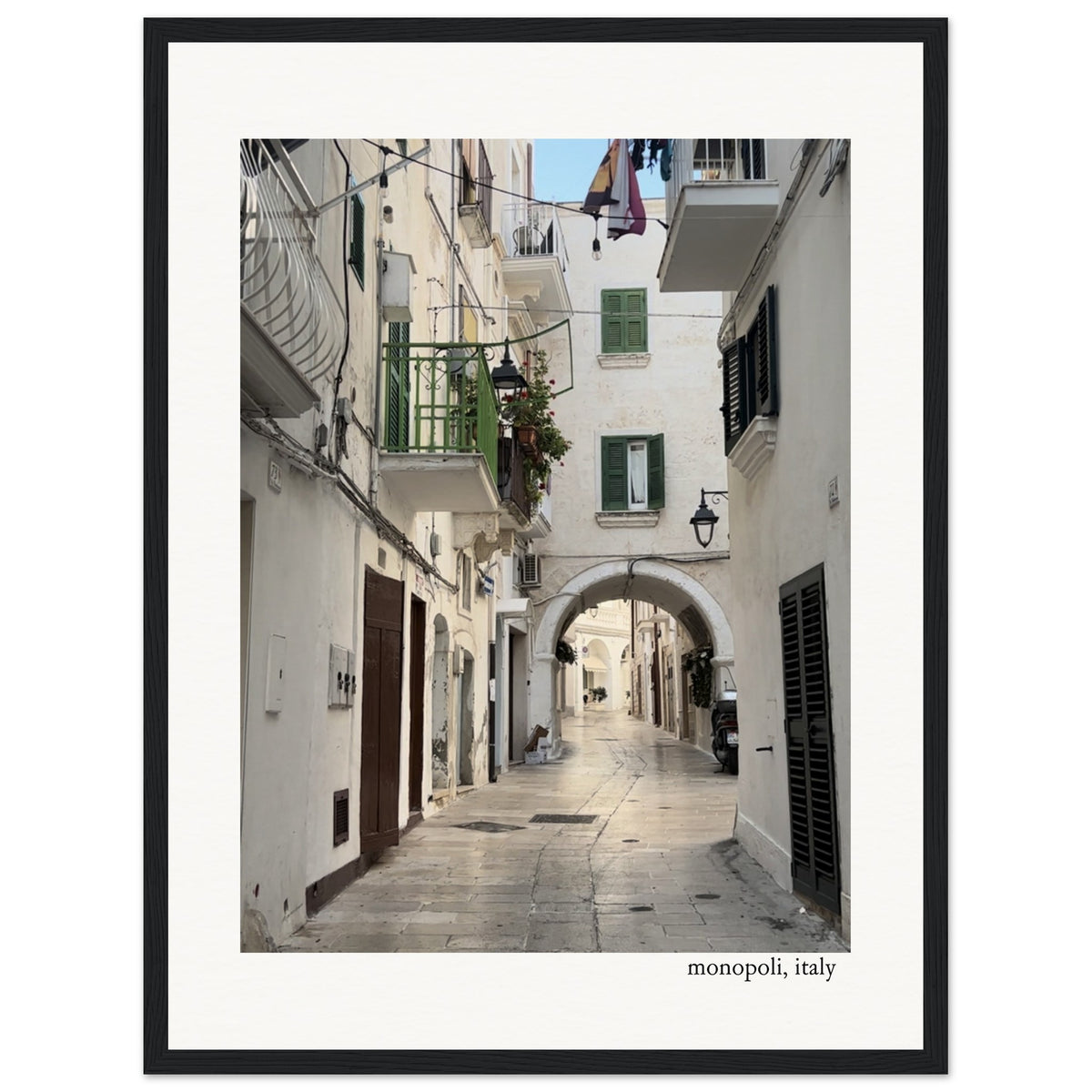 Walk in Monopoli Framed Print