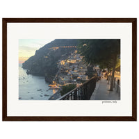 Positano with a Glow Framed Print