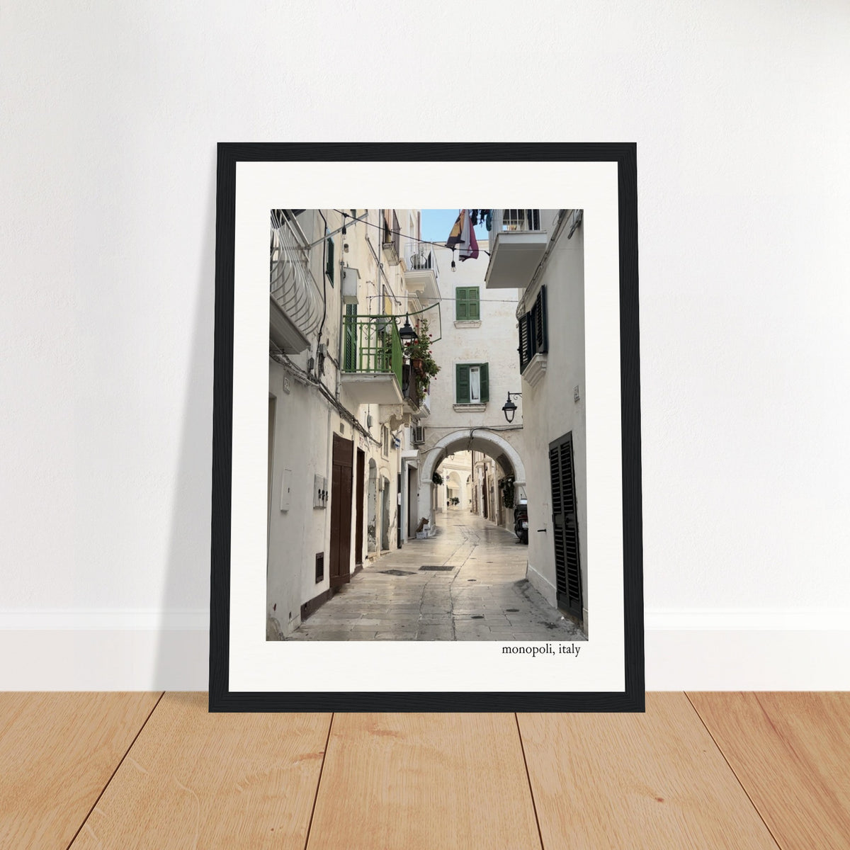 Walk in Monopoli Framed Print