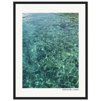 Emerald Water of Croatia Framed Print