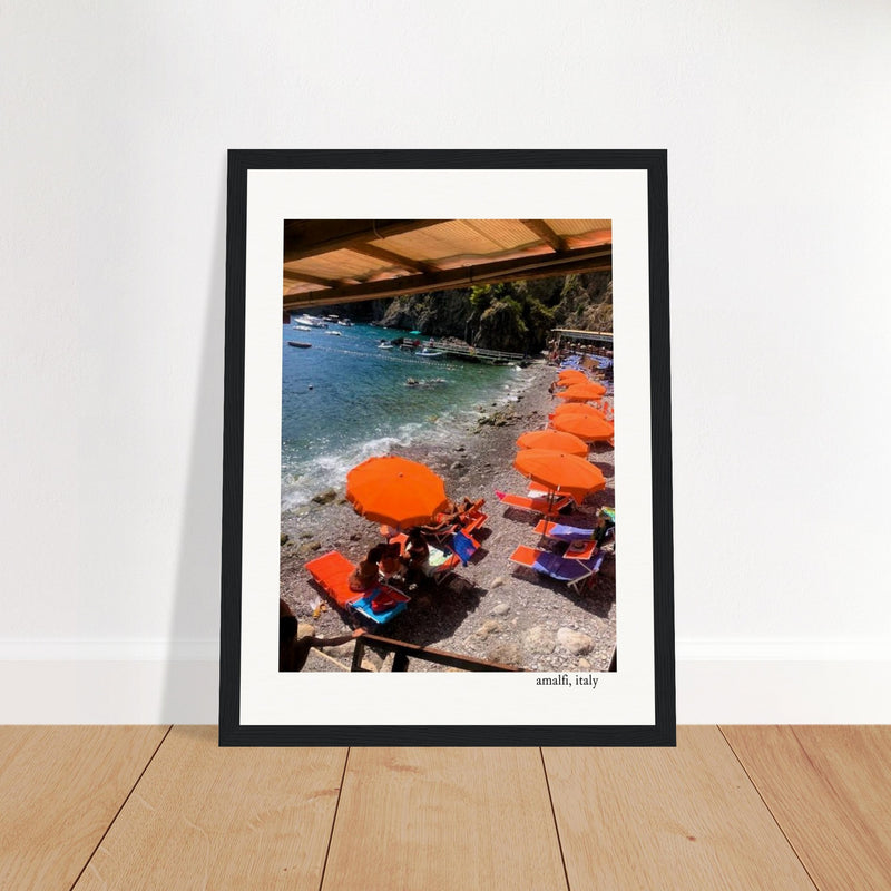 Italian Beach Club Framed Print