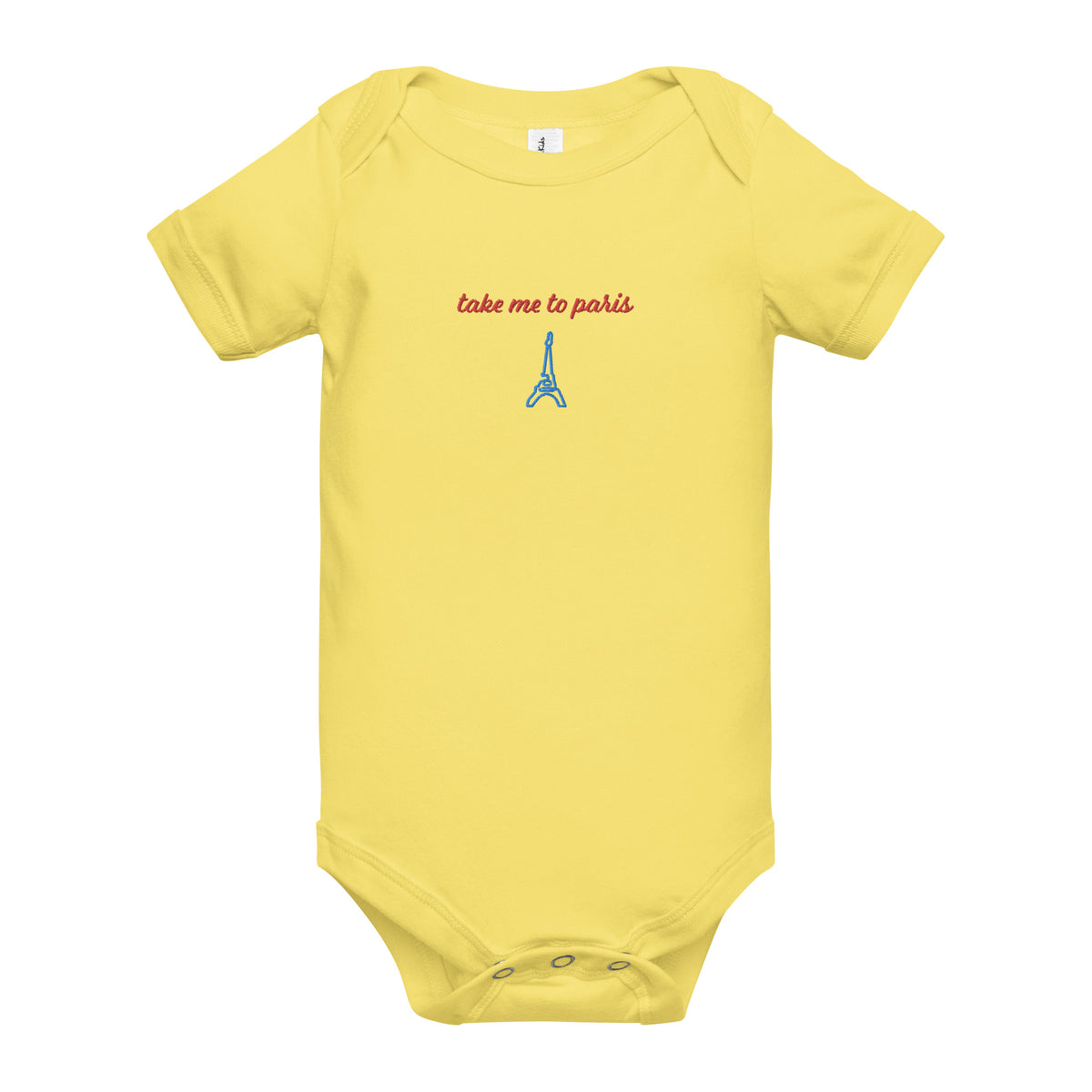 "Take Me to Paris" Baby Short Sleeve