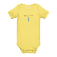 "Take Me to Paris" Baby Short Sleeve