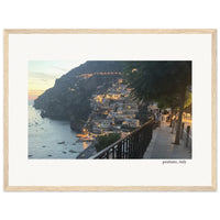 Positano with a Glow Framed Print