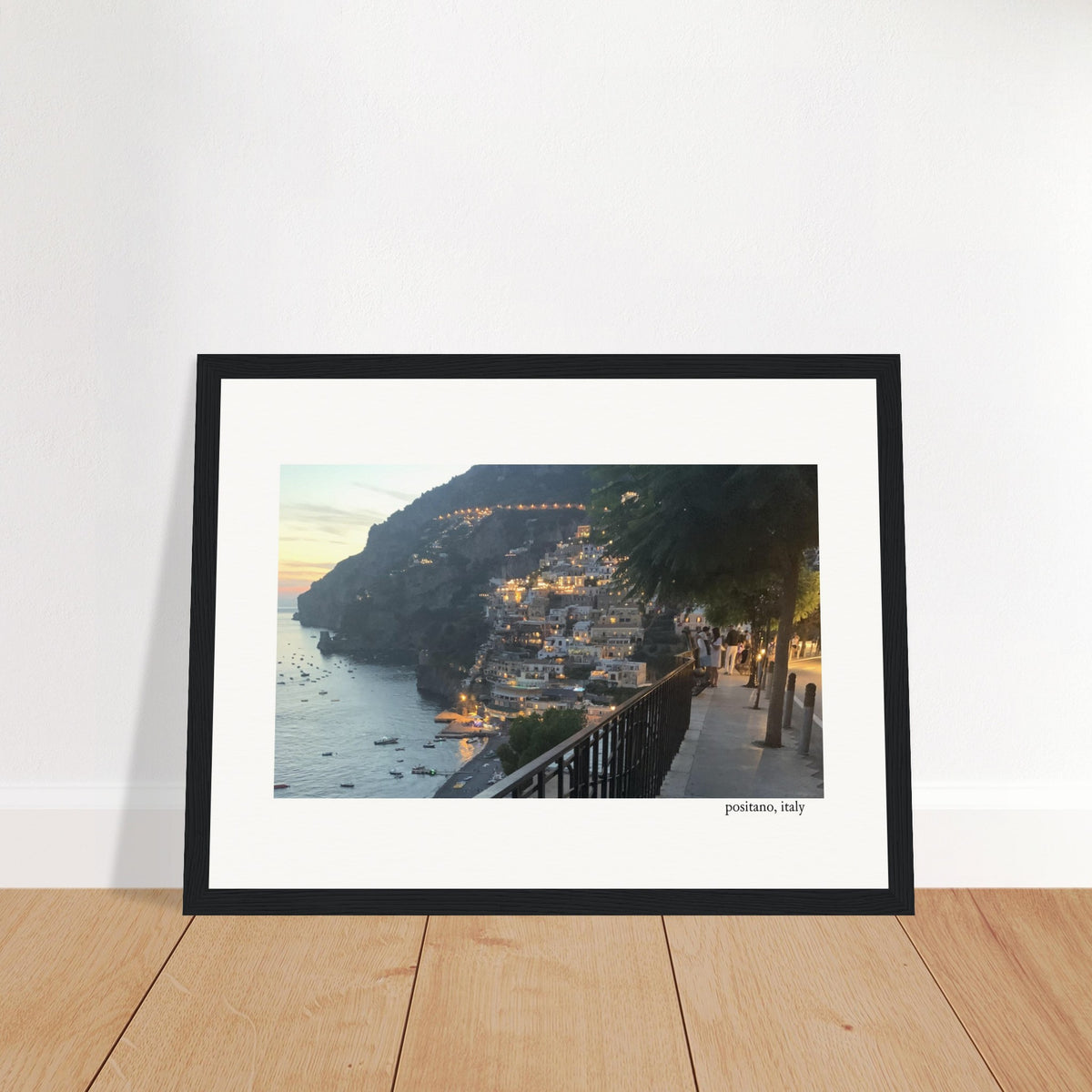 Positano with a Glow Framed Print