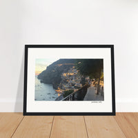 Positano with a Glow Framed Print