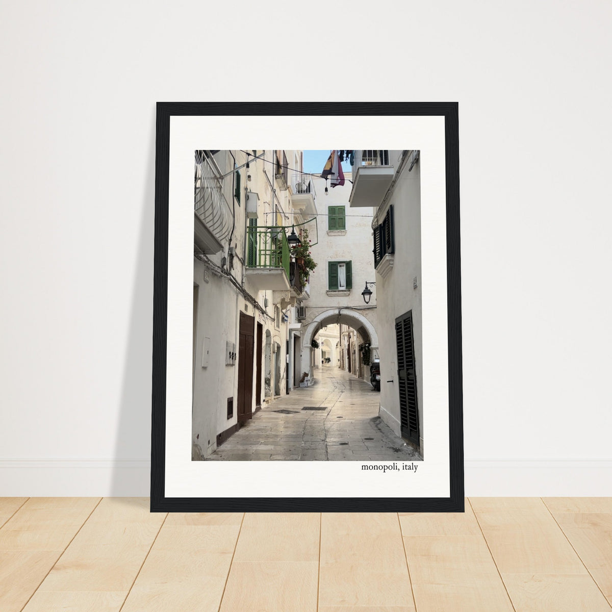 Walk in Monopoli Framed Print