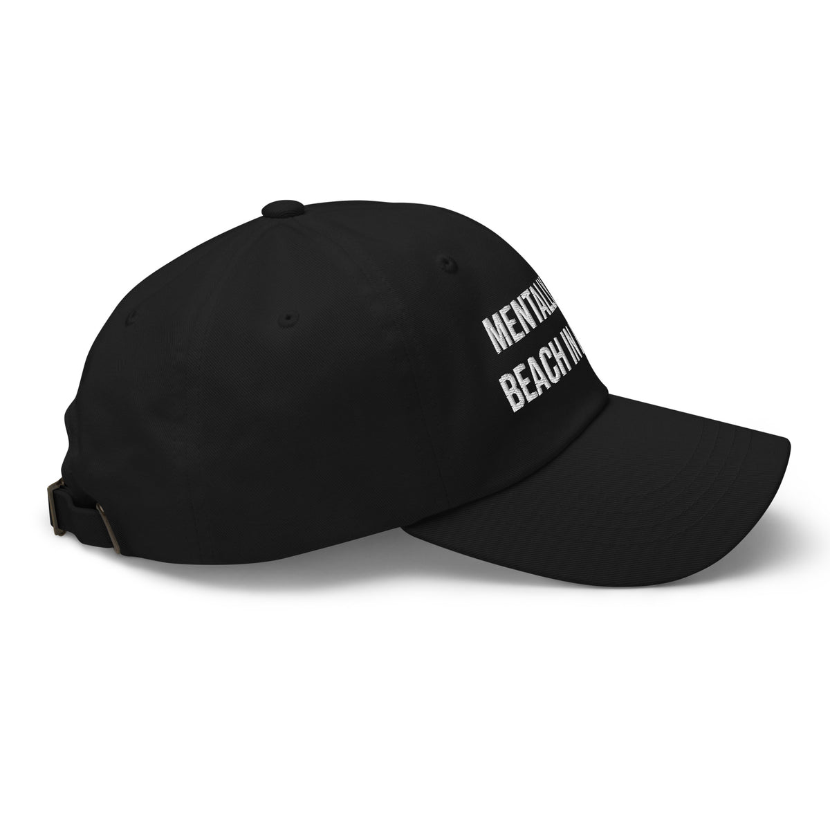 "Mentally on a Beach in Europe" Hat