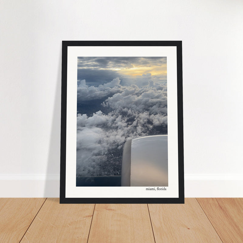 Miami From the Sky Framed Print