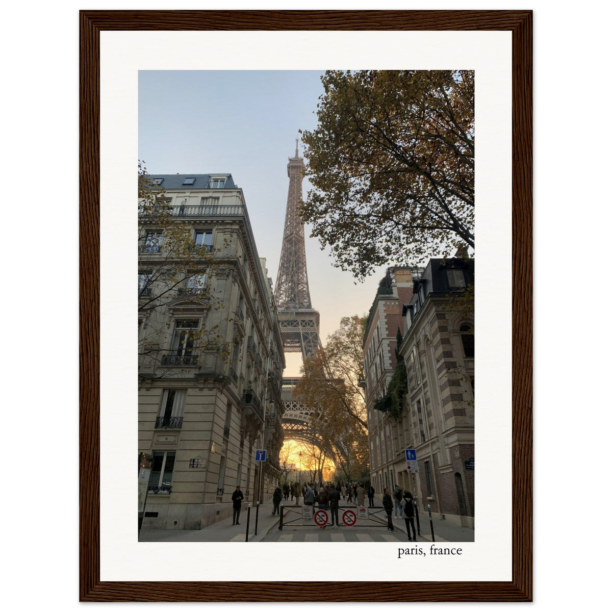 Quiet Nights in Paris Framed Print