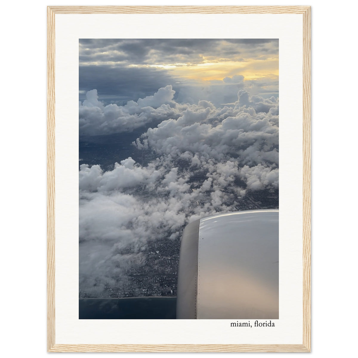 Miami From the Sky Framed Print