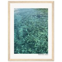 Emerald Water of Croatia Framed Print