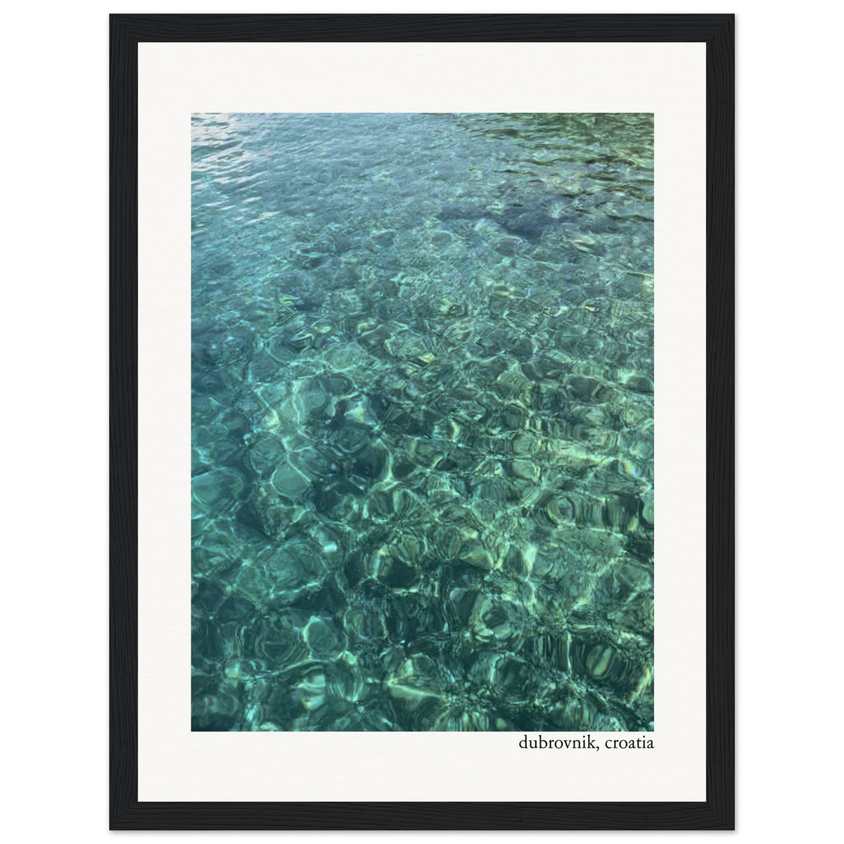 Emerald Water of Croatia Framed Print