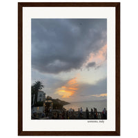 Sunset in Sorrento, Italy Framed Print