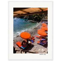 Italian Beach Club Framed Print