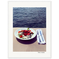 Salad on the Adriatic Framed Print