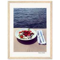 Salad on the Adriatic Framed Print