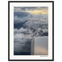 Miami From the Sky Framed Print