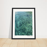 Emerald Water of Croatia Framed Print